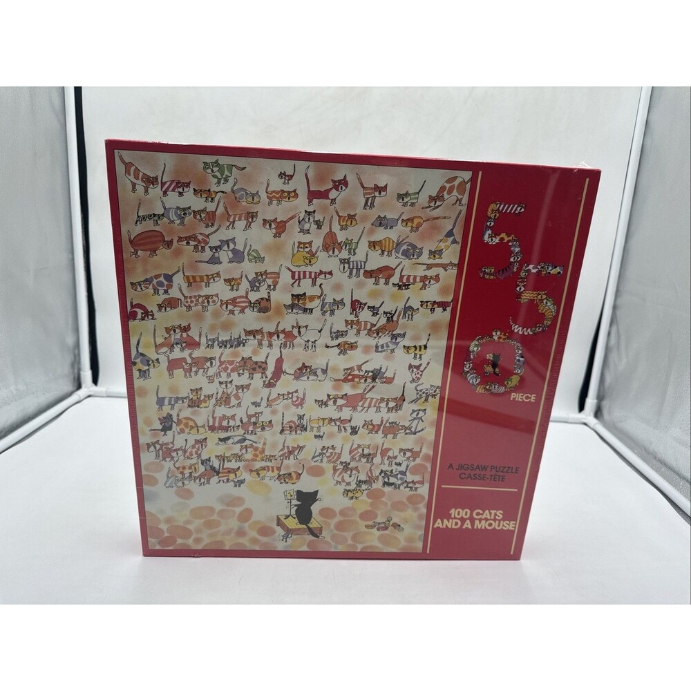 American Publishing 550 piece 100 Cats And A Mouse singing chorus puzzle 24x18"
